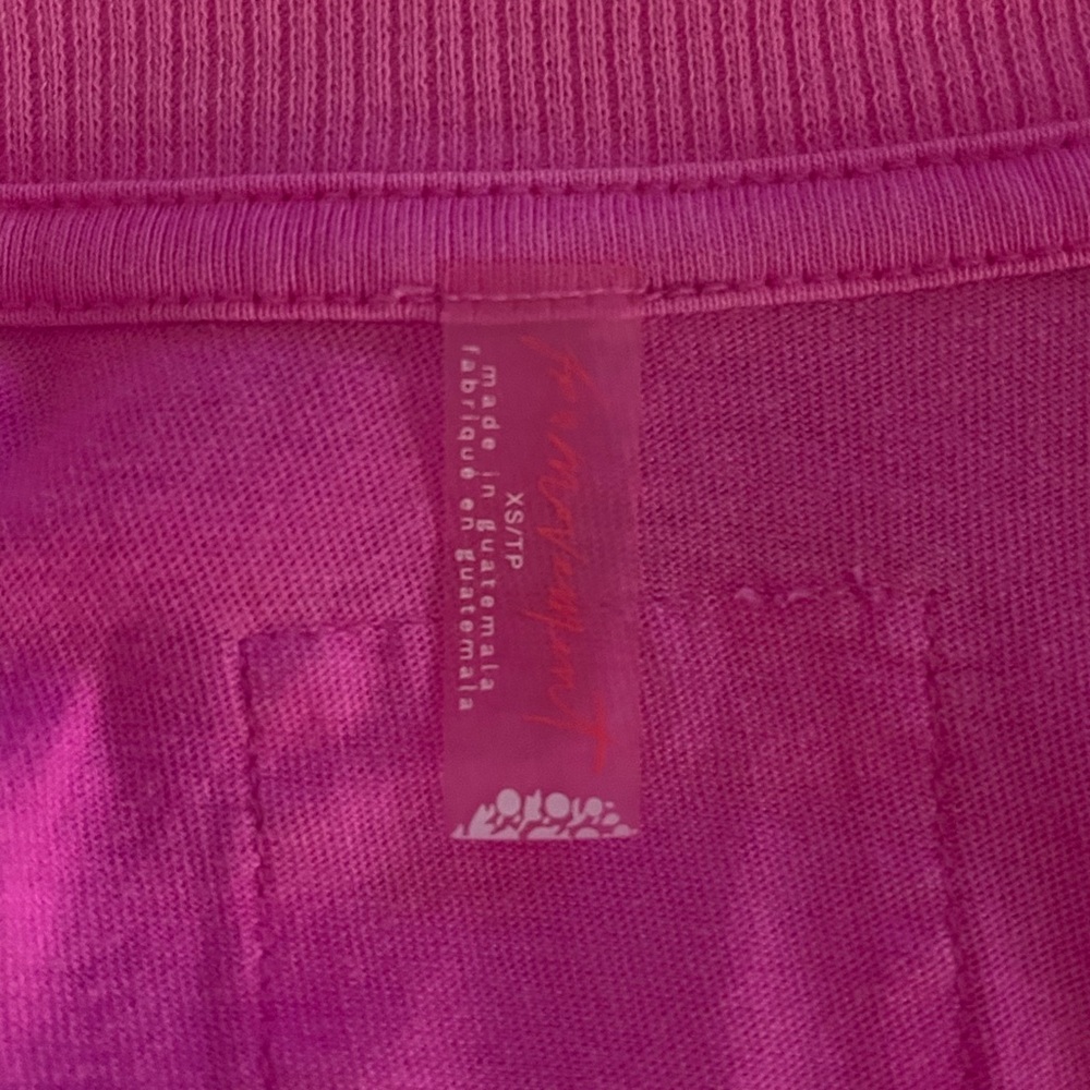 NEW! FREE PEOPLE MOVEMENT Reflect Layer PINK Long Sleeve Tee Relaxed Fit XS S M - Picture 5 of 5